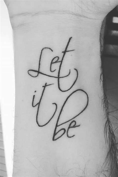 Let it be tattoo. - MELTBLOGS