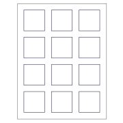 Template for Avery 22806 Print-to-the-Edge Square Labels 2" x 2" | Avery.com | Labels templates ...