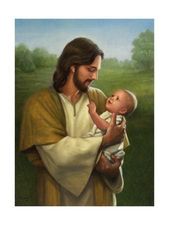 'Jesus and Baby' Giclee Print - David Lindsley | AllPosters.com