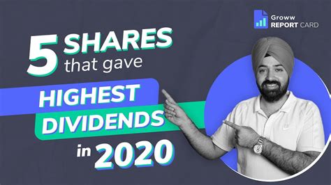 5 Dividend Stocks in 2020 with high Dividend Yield - Top Dividend Paying Stocks in India | Groww ...