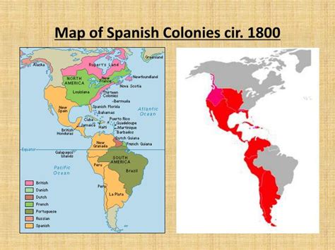 Spanish Colonies Map