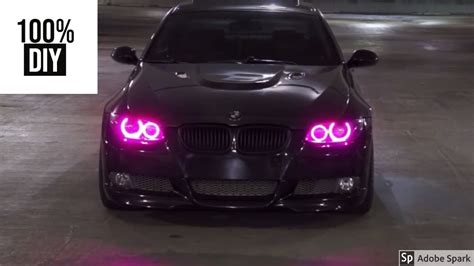 BMW E90 - instalace Angel Eyes - YouTube