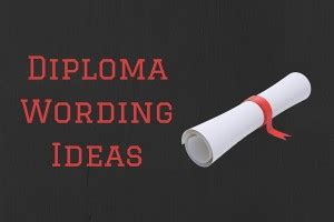 Diploma Wording Ideas (Ready to Use) - PaperDirect Blog