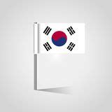 South Korea travel map stock vector. Illustration of flag - 63059259