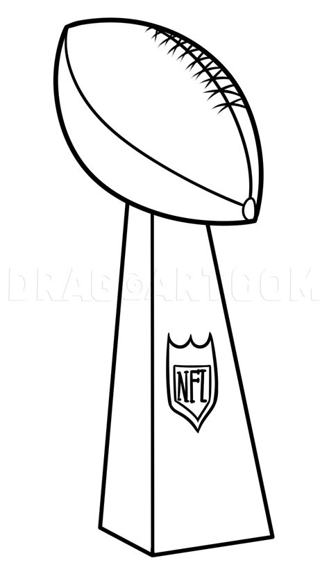 Super Bowl Drawing Lesson, Vince Lombardi Trophy, Step by Step, Drawing Guide, by Dawn ...