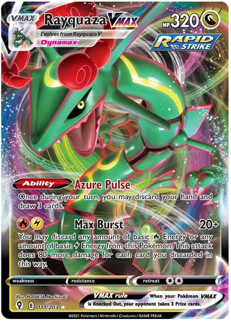 Rayquaza VMAX - Evolving Skies #111 Pokemon Card