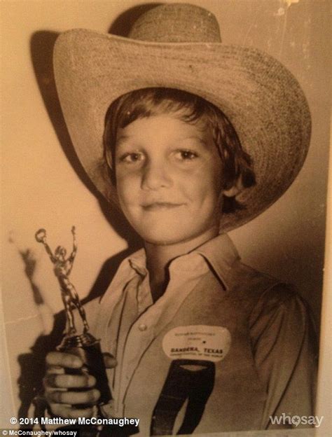 A childhood photograph of Matthew McConaughey. via MailOnline | Matthew ...