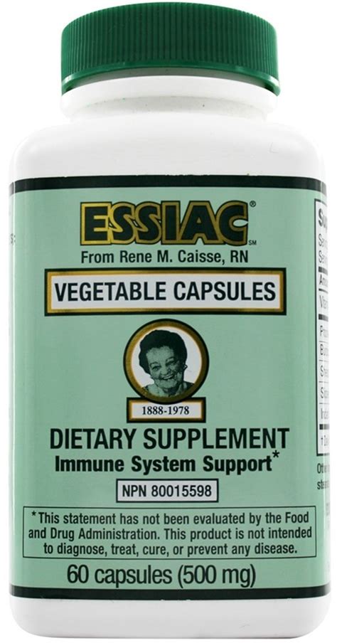 Essiac Herbal 500mg 60 Vegetarian Capsules | Piping Rock Health Products