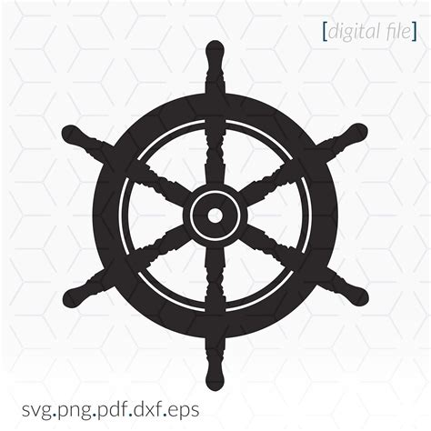 Pirate Ship Steering Wheel Clip Art