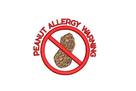 Peanut Allergy Warning · Creative Fabrica