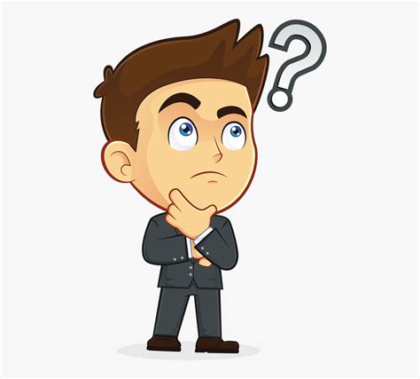 Man Wondering Cartoon , Free Transparent Clipart - ClipartKey