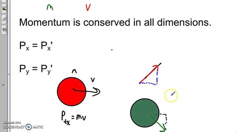 Conservation of momentum in two dimensions - YouTube