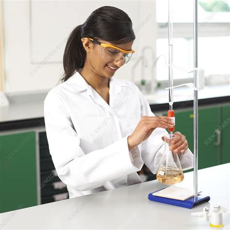 Titration experiment - Stock Image - C010/9615 - Science Photo Library