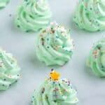 Christmas Tree Meringue Cookies • MidgetMomma