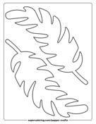 Banana Leaf Template | Free Printable Papercraft Templates