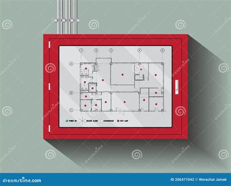 Graphic annunciator panel stock illustration. Illustration of graphic ...