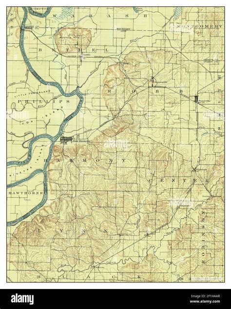 New Harmony, Indiana, map 1903, 1:62500, United States of America by ...