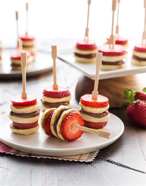 Gluten-Free Mini Pancake Skewers - Garnish with Lemon | Brunch party ...