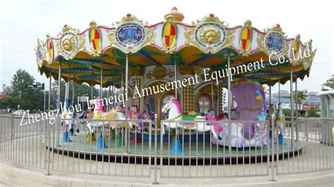 Outdoor Promotional Christmas Inflatable Luxury Carousel Horse Rides / 24 Seats Ocean Carousel ...