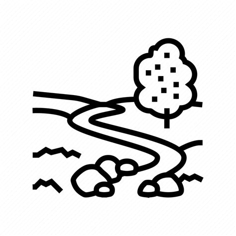 River, meadow, lake, nature, landscape, mouth, delta icon - Download on Iconfinder