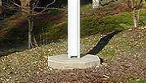 How to Make a Flagpole Base | Garden Guides