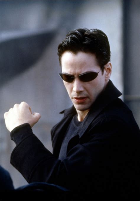 Bespectacled Birthdays: Keanu Reeves (from The Matrix), c.1999