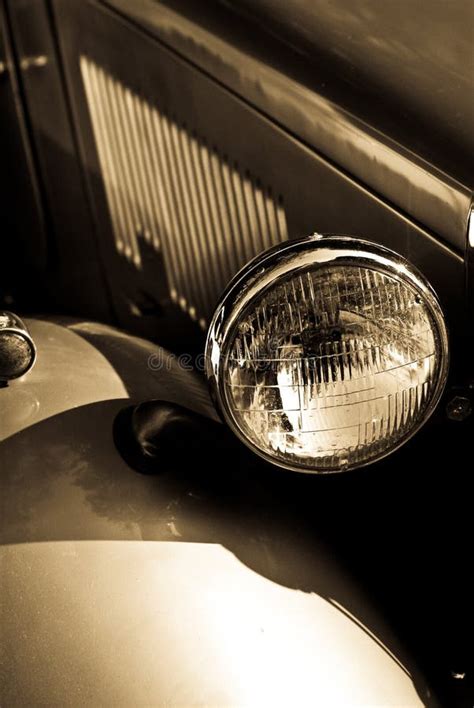 Vintage Headlight stock image. Image of detailed, morgan - 7024423