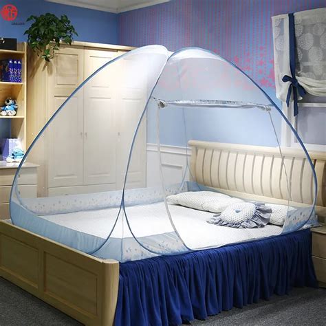 Home textile blue folding mongolian yurt net pink portable mosquito nets bed insecticide treated ...