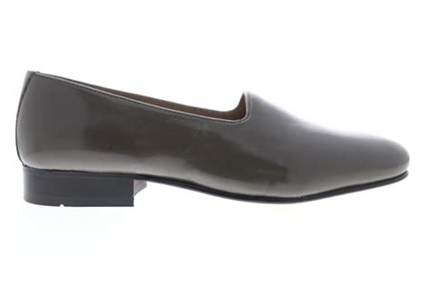 Giorgio Brutini Crawley 244378 Mens Gray Leather Dress Slip On Loafers ...