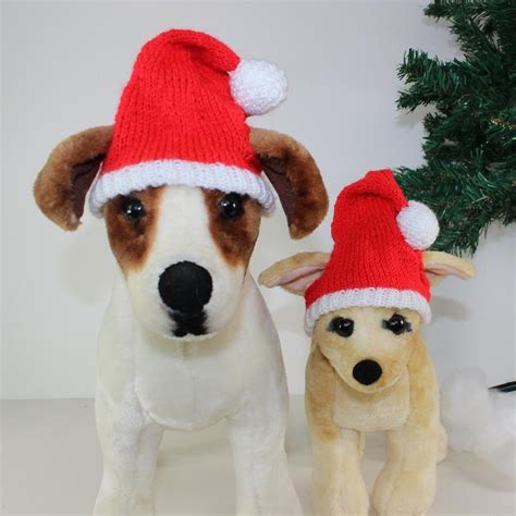 Free Dog Christmas Santa Hat Knitting pattern by madmonkeyknits | LoveCrafts | Christmas dog ...