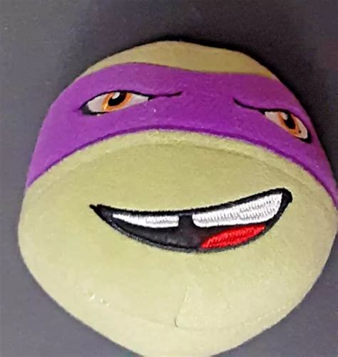 TEENAGE MUTANT NINJA Turtles Head Plush! DONATELLO Small Round Ball TMNT 8" $10.00 - PicClick