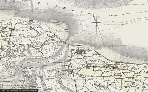 Historic Ordnance Survey Map of Sheerness, 1897-1898