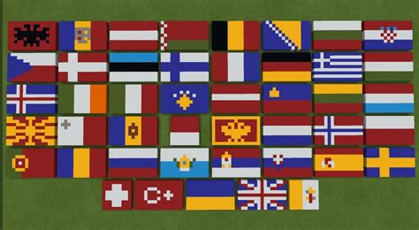 The best of /r/vexillology — Recreated all the European flags in Minecraft in...