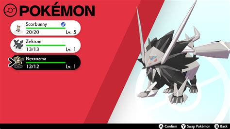 InvertedWhite Necrozma Forms [Pokemon Sword & Shield] [Mods]