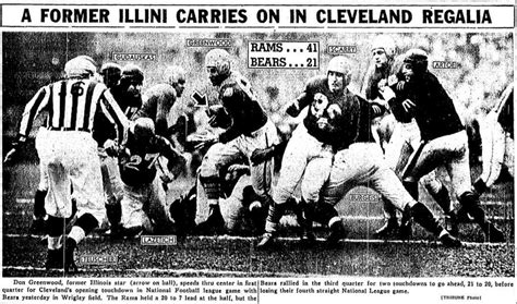 Bill's Update Blog: 1944-45 Cleveland Rams