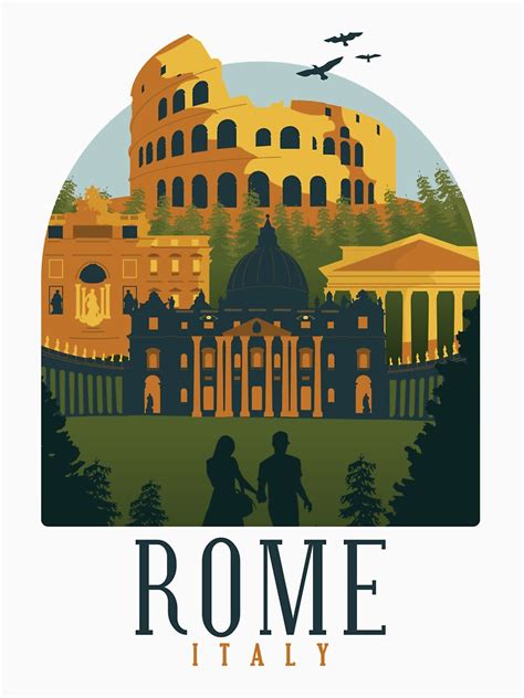 "Rome Italy" T-shirt by Blacklasch | Redbubble