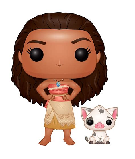 Funko POP Disney: Moana - Moana & Pua Action Figure , Brown , Standard ...