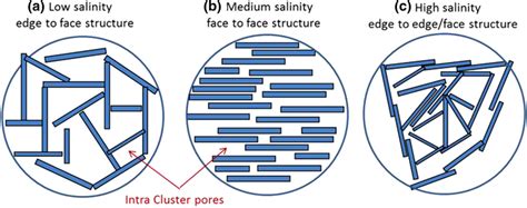 Effect of pore-fluid salinity on arrangement of particles | Download ...