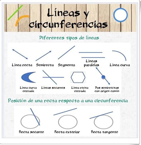 "Líneas y circunferencias" (Infografía de Matemáticas de Primaria ...