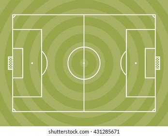 Top View Soccer Field Football Pitch Stock Vector (Royalty Free) 431285671 | Shutterstock