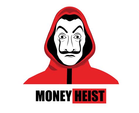 Money Heist Title With Dali Mask And Red Clothes La Casa De Papel ...