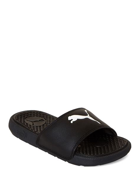 Puma (Toddler/Kids Boys) Black Cool Cat Slide Sandals | Puma kids shoes, Kids shoes, Slide sandals