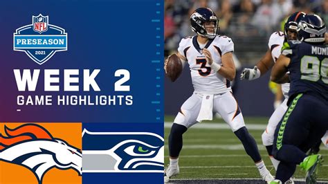 Denver Broncos vs. Seattle Seahawks | Preseason Week 2 2021 Game ...