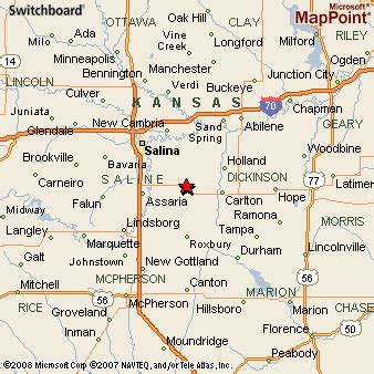 Gypsum, Kansas Area Map & More