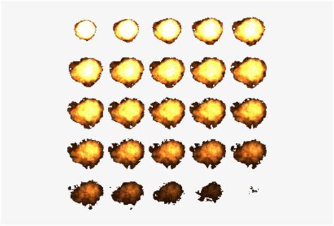 Explosion File Sprite Sheet - Explosion Sprite Sheet Png Transparent ...