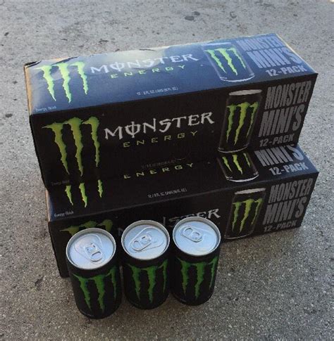 Monster Mini's Energy Drink, 8 Oz x 12 Cans (Pack of 12) Free Shipping ...