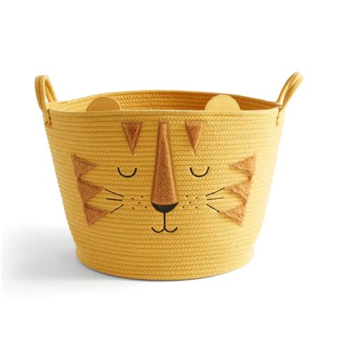 Tiger Fabric Storage Basket | Dunelm