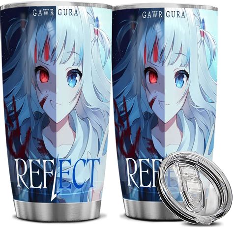 Amazon.com | Gawr Gura Merch Tumbler Hololive Merch Tumbler Gawr Gura Poster Reflect Cool ...