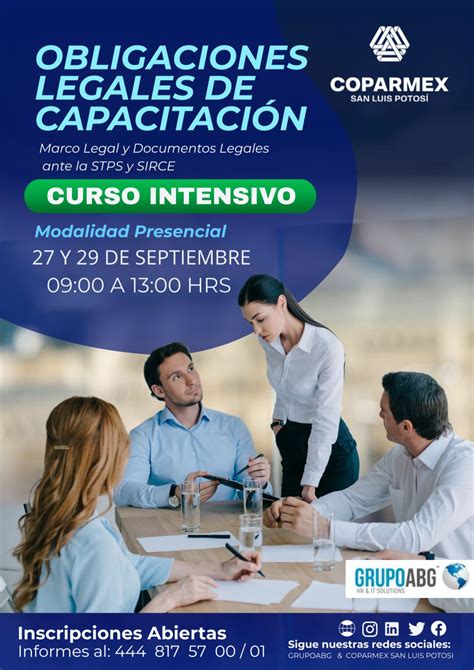 Coparmex San Luis PotosÍ en LinkedIn: #Capacitación #ObligacionesLegales #STPS