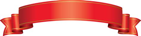 red ribbon banner 22323191 PNG